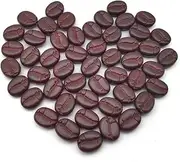 50 Pcs Resin Coffee Beans Simulation Mini Coffee Beans Decor