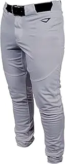 [3N2] Pro Clutch Baseball Pants for Boys – Tapered Fit, Poly-Stretch Fabric, Ankle Length, Grey, Large