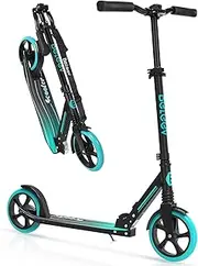 BELEEV V5 Scooters for Kids 6 Years and up, Foldable Kick Scooter 2 Wheel for Adults Teens, 4 Adjustable Handlebar, 200mm Big Wheels, Lightweight Sports Commuter Scooter, Sturdy Frame, up to 220lbs