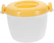 Mobestech Microwave Rice Cooker Multi Purpose Container for Rice Noodles Veggies Portable Design for Home Office Use
