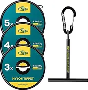 SF Clear Nylon Tippet Line with Holder Fly Fishing Tippets Leaders Trout 0X 1X 2X 3X 4X 5X 6X 7X