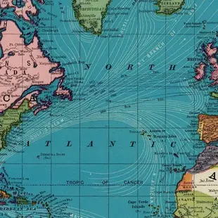 英國 THE PATTERN BOOK 海報包裝紙/ 張/ Maps of the World