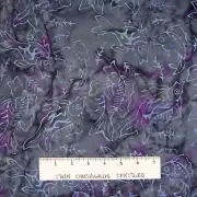 Bali Batik Fabric - Nautical Fish Blue Purple - Princess Mirah Quilt Cotton YARD