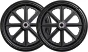 Durable 8-Inch Rubber Caster Wheel with 7/16" Axle - Perfect for Wheelchairs