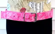 American Eagle Outfitters Cotton Canvas Belt - Pink Floral - S - NWT