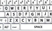 English US Large Letters Keyboard Stickers White background Online-Welcome