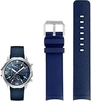 [KAVJU] Fluororubber Strap For IWC Aquatimer Family Darwin's Adventure IW376803 IW379503 Watch Band Quick-release 22MM Men