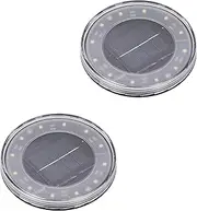 Takeda Corporation FRW-115NA LED Floating Light, Solar, White, 4.5 x 4.5 x 1.8 inches (11.5 x 11.5 x 4.5 cm), Set of 2