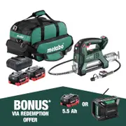 Metabo 18V Cordless Grease Gun 2 x 5.5ah AU60078902 Kit