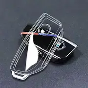 IUIU Key Fob Cover Clear, Compatible with BMW 2023 2024 New 5/7 Series 740i 760i X1 X5 X6 X7 XM IX IX3 I5 I7, Soft TPU Key Fob Case Protector