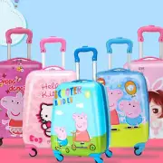 18'' Toddler Kids Carry On Hard Shell Rolling Suitcase Luggage Travel Spiderman