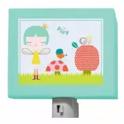 NEW Oopsy Daisy Night Light, Aqua A Very Fairy Topiary, 5" x 4" inches WO36