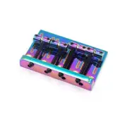 KD By AxLabs Vintage Style Bass Bridge - 5-Screw, 4-String - Burnt Chrome