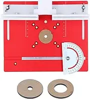 Router Table Insert Plate Aluminum Alloy Flip Board Woodworking Benches Router Table Plate for Routing Carving Milling (Red)