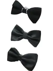 Mens Black Bow Tie Pre-Tied Men Mens Party Bowtie Wedding Formal Ties Tuxedo