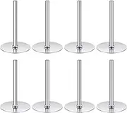 8 Pieces Cake Heating Core for Baking Cakes Stainless Steel Heating Rod 2 Inches Silver Rod for Decorating Supplies Baking Tools Accessories