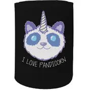 Alcohol Stubby Holder - I Love Pandicorn - Funny Novelty Birthday Gift Joke Beer Can Bottle