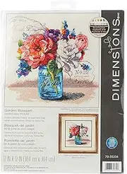 Dimensions Garden Bouquet Cross Stitch Kit, 30 cm x 30 cm