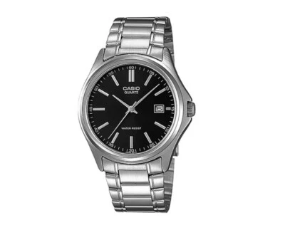 Casio MTP-1183A-1AD Men's Analog Watch Black Steel Band Classic