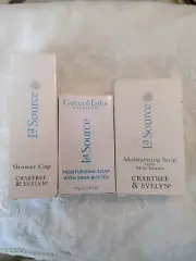 Crabtree and Evelyn La Source Moisturizing Soap (2) Shea Butter Travel Size