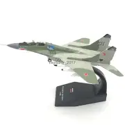 1/100 Scale Mikoyan MiG-29 Fulcrum-C Russian Fighter Diecast Airplane Model