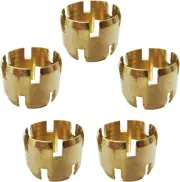Brass DOT Air Brake Hose Ends Fitting, Sleeve, 1/2" I.D. Tubing, Pack of 5