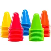 50 Pack 3 Inch Mini Cones for Classroom Outdoor Indoor Sports Footwork Training