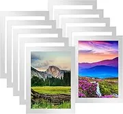 A5 Magnetic Photo Frames, 10 Pack Self Adhesive Magnetic Picture Frame Waterproof Clear Square Multi Display Picture Frames for Paintings Photos Certificate Poster Notices Ads