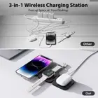 Magnetic Foldable 3in1 Wireless Charger For Apple Watch Airpods iPhone 15 14 13
