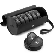 Pill Organizer 2 Times a Day, Large Weekly Pill Box with PU Case AM PM Pill B...