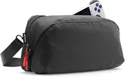 NSMO Gamer Sling Carrying Bag for ROG Ally and Portable Handheld Consoles Steam Deck, Steam Deck OLED, Legion Go, Nintendo Switch, Crossbody Removable Shoulder Strap Lightweight Daily Travel Case,