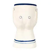 Urban Products Santorini Decorative Two Hands Home Decor Flower Vase White 19cm