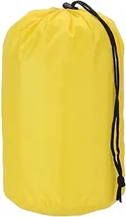 uxcell Stuff Sack, Nylon Waterproof Storage Sacks Portable Drawstring Dry Stuff Bag Gear Organization with Toggle, 5x10Inch Fit for Backpacking Camping Traveling Hiking(Yellow)