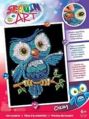 Sequin Art Owl Picture