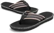 [Generic] Daseeme Men's Sandals Flip-Flop Slipper Shoes Anti-Slip EVA Flip Flops Flat Shoes with Comfortable Footbed for Outdoor Indoor Home Beach Sea
