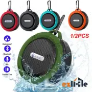 1/2x Portable Shower Handsfree Bluetooth Waterproof Music Speaker Wireless Car