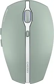CHERRY GENTIX BT Wireless Bluetooth Mouse, Multi-Device Function for up to 3 Devices, Switchable Resolution (1000/2000 dpi), Battery Operated, Agave Green