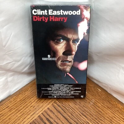 Dirty Harry (VHS, 1971)1 Clint Eastwood New Sealed Warner Watermark
