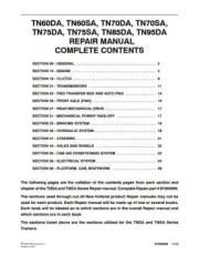 New Holland TN60DA TN70DA TN75DA TN85DA TN95DA Repair Manual 87393595 PDF/USB