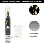 Touch Up Paint For Piaggio All Models 724/B Grigio With Polish Paste