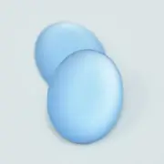 25x18mm Oval Lunasoft Cabochon - Light Sky Blue - Quantity 1 - Luna Lucite