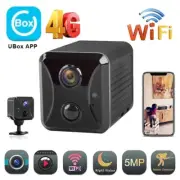 4G SIM Card Mini WiFi IP CCTV Home Security Camera IR Night Two Way Audio 1080P