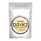 Vitamin D3 K2 Supplements Softgels, 300pcs 180pcs Vitamin D3+K2 Capsules