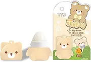 2 in 1 KeyChain Bear Lip Lipstick, Cute Little Bear Lip Balm For Children, Lip Repair Stick, Moisturizing Lip Care, Portable Kids Fruity Flavored Lip Balm with Keychain (orange)