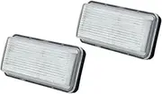 Yurefax 1 Pair Number License Plate Light, for Toyota, for Land Cruiser, Prado J120 J100 J200 Reiz Mark X, for Lexus, LX470 GX470 LX570 License Plate Light