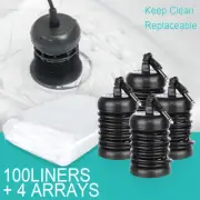 100-pack Liners With 4 pack Array For Home Ionic Detox Foot Bath Spa Tub Machine