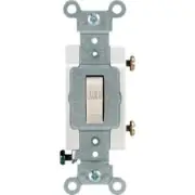 (12)-Leviton Com. Grade 20 Amp Toggle Single Pole Switch Lt Almond S16-CS120-2TS