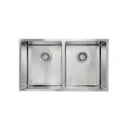 Stainless Steel Kitchen Sink - 770mm Double Bowl - Top/Under Mount