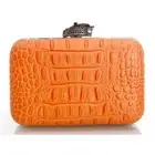 House Of Harlow Marley Hand Bag in Orange Croc Print NEW