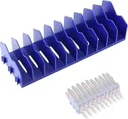 [WADY] Plier Organizer Rack,10-Slot Tool Drawer Organizer Holder for Pliers, Cutters & Screwdrivers, Portable Toolbox Storage Stand, Efficient Plier and Cutter Organizer for Tool Drawer (Blue)